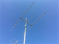 JH8ANP アンテナ
144MHz　12ELｘ２
351MHz　12EL